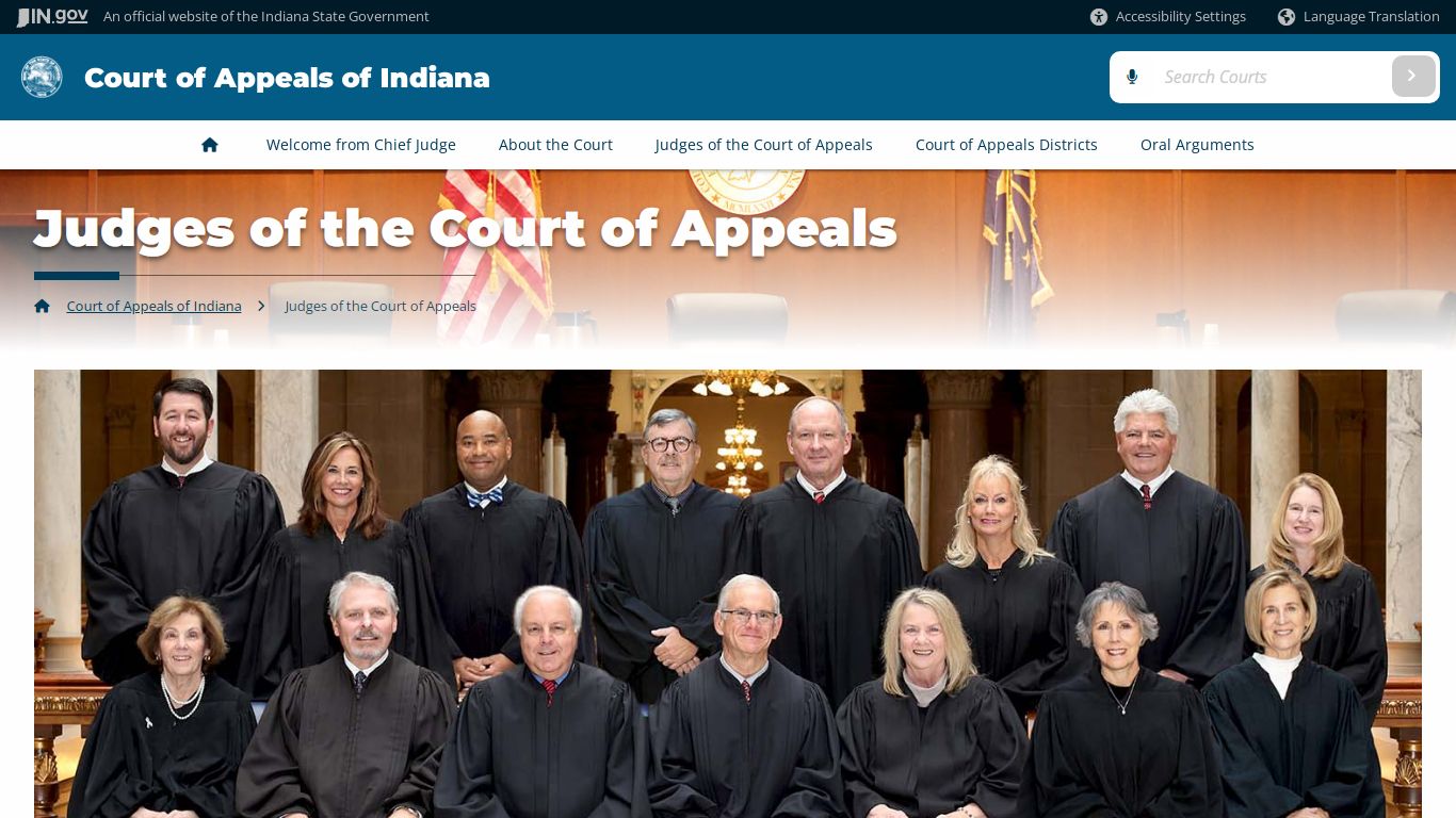 Indiana Judicial Branch: Court of Appeals of Indiana: Judges of the ...